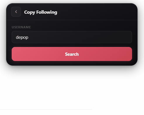 Copy Following demo